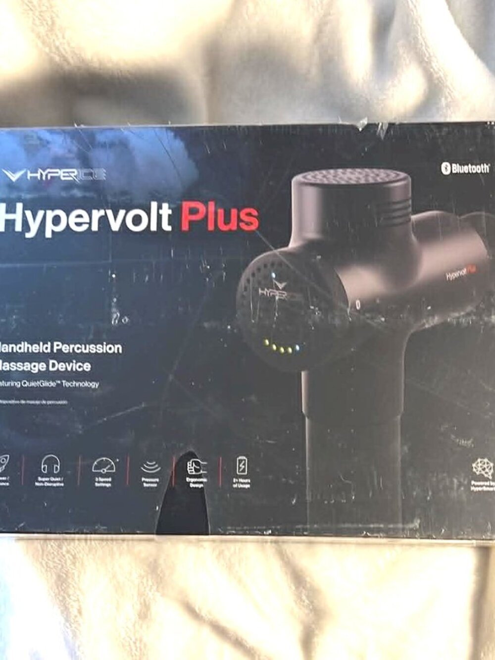 Hyperice Hypervolt Plus BT Massage Gun – NEW, Sealed, 5 Attachments